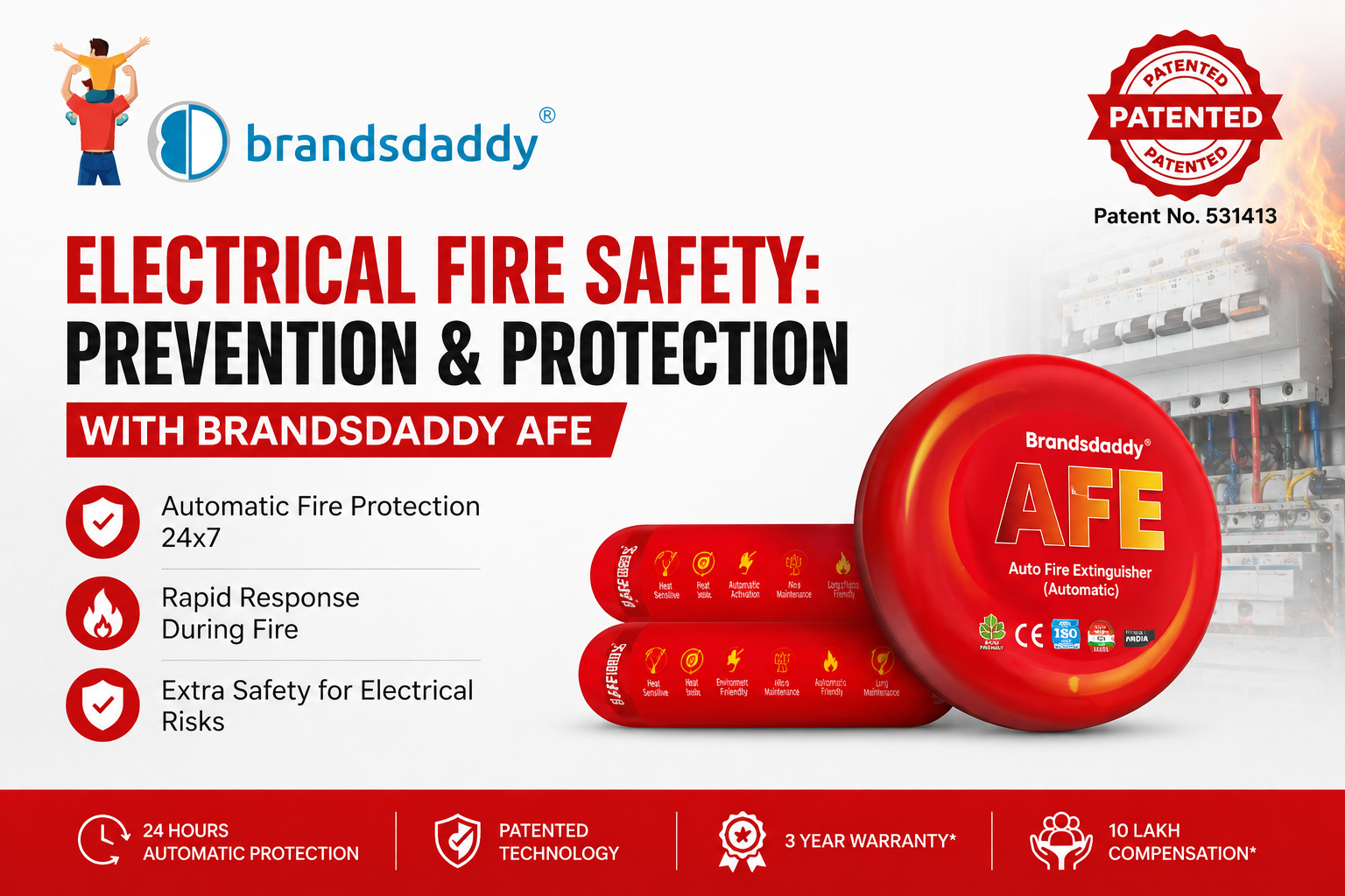 You are currently viewing Electrical Fire Safety: Prevention & Protection with Brandsdaddy AFE